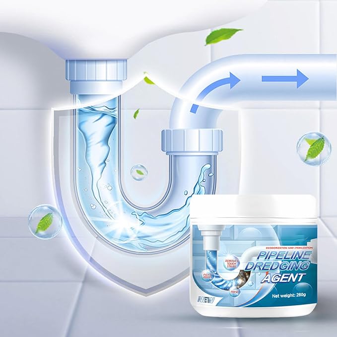 Powerful Pipe Dredging Agent, 2026 New Pipe Cleaner for Kitchen, Sink Drain Cleaner, Pipes Cleaning Tool, Clog Remover for Bathroom, Toilets and Showers (3Pcs)