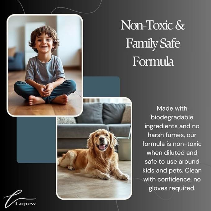 Luxury Floor Cleaner, Scented Mop Soap Concentrate | Hard Floor Cleaner for Tile, Vinyl, Laminate, LVP & Sealed Hardwood | Low-Foam, Streak-Free | 36 oz |Aurabomb