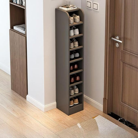 Large Capacity Tall Shoe Shelf Organizer for Closet Entryway Garage Storage Solution