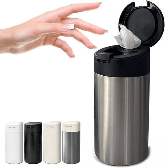 Extra Large Refillable Wet Wipes Dispenser (Black Lid) | Fits Clorox, Lysol, Bleach, Disinfecting Wipes | Durable Reusable Wipes Holder for Kitchen, Bathroom, Office, School | Gosnold Home & Garden