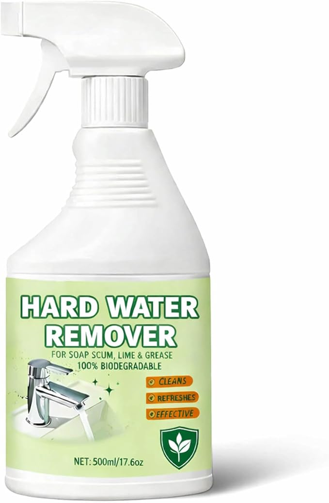 SCUM BUM Hard Water Remover, Shower Cleaner for Shower, Glass, Toilet, Water Pipe, Tub & Sink 500 ml/17.6fl oz