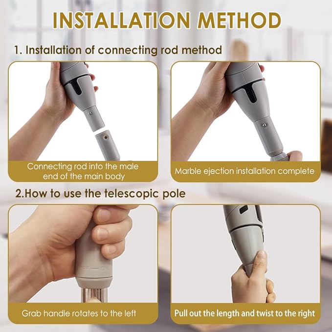 10 in 1 Electric Spin Scrubber, Bathroom Electric Cleaning Brush 10 Replacement Head, Cordless Shower Cleaning Brush with Extension Arm, IPX7 Waterproof Electric Scrubber, LED Screen
