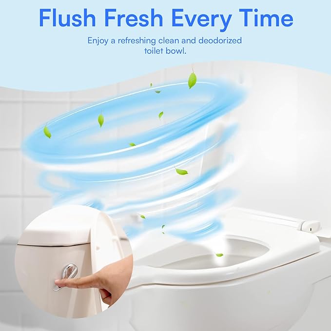 Happy Toilet Cleaner – Self-Cleaning Toilet System | Easy Install Toilet Tablet Holder for a Deep Clean with Every Flush | Made in the USA