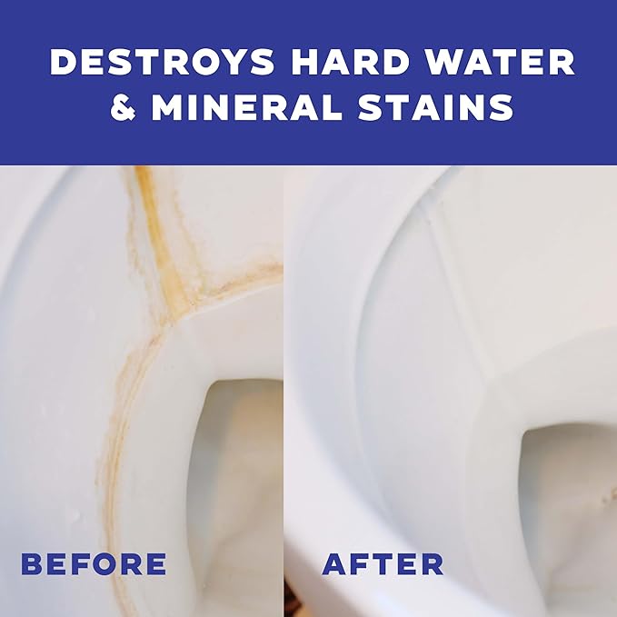 Don Aslett Johnny Mop & Safety Foam Toilet Bowl Cleaner (Two 32 Oz Bottles) Set | Acidic Detergent and Deodorizer | 14" Handle to Easily Clean Toilet or Shower | Scratch Free Bowl Swab