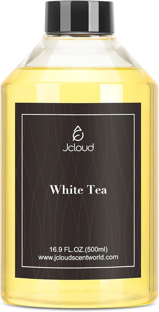 JCLOUD White Tea Hotel Diffuser Oil - 16.9 Fl Oz (500mL) - Luxury Cold Air Diffuser Oil Refill & Hotel Scent Essential Oils Bulk for Home, Aromatherapy, Offices
