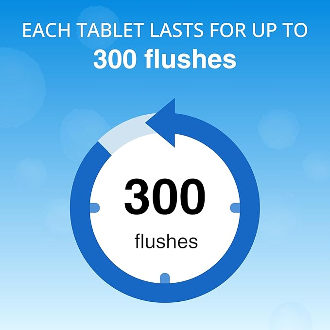 Automatic Toilet Bowl Cleaner Tablets, Bleach & Oxidation Formula for Powerful Cleaning, Deodorizing & Descaling, Long-Lasting Slow-Release Toilet Tank Cleaner, Septic Safe, 24 Tablets