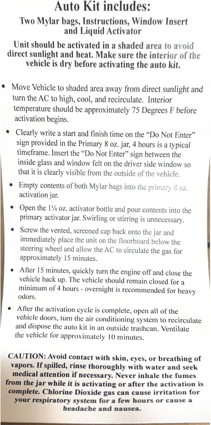 Gliptone Odor Goblin Chlorine Dioxide Fogger Odor Elimination System for Cars, Buses, Marine/RV, Trucks, SUV