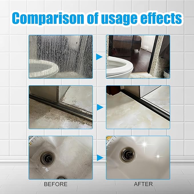 Automatic Toilet Bowl Cleaner Tablets White Toilet Tank Cleaners, Septic-Safe Hard Water Ring Stain Remover, Smell Eliminator Heavy Duty Toilet Cleaning & Deodorizer, Fresh Scent - 12 PACK