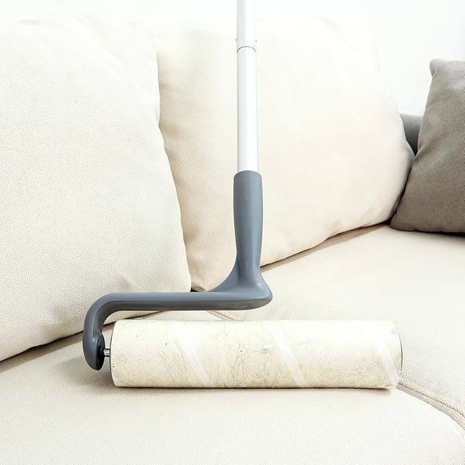 10 inch Mega Lint Roller Refills Compatible with Evercare Layers Smart Design Large Floor Lint Rollers Extreme Stick 10'' Wide Sticky Roller Refills 60 Sheets per Roll 5 Pack Total 300 Sheets