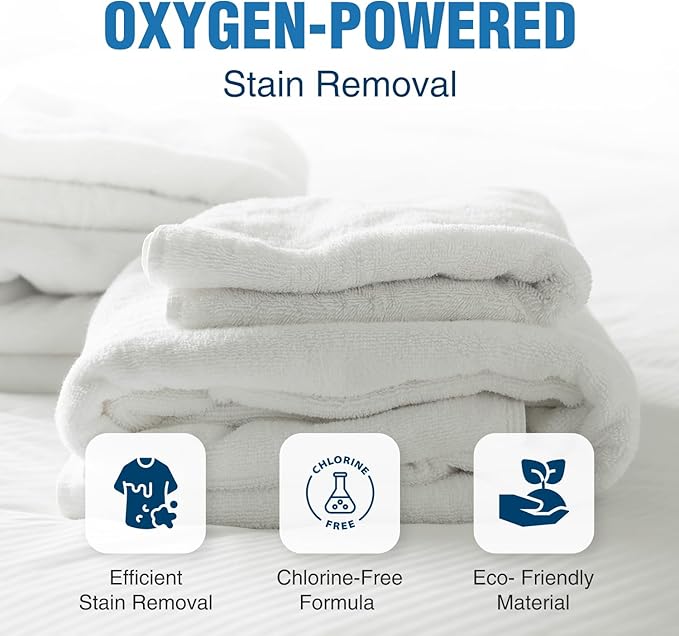 Sodium Percarbonate 10 lbs – Oxygen Bleach Powder & Laundry Booster – Multi-Purpose Cleaner for Stain Removal, Whitening, Deodorizing – Chlorine-Free Fragrance-Free