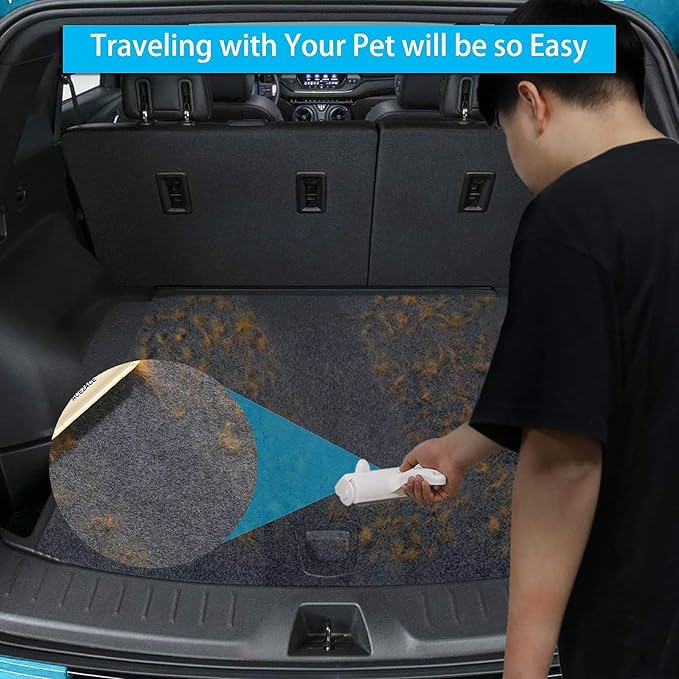 ACE2ACE Pet Hair Removal Tool, Reusable Lint Roller for Pet Hair, Self Clean Cat Hair Remover with Dust Bin, Dog Hair Remover for Couch, Furniture, Carpet, Sofa and Bedding