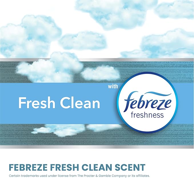 Glad ForceFlex MaxStrength Kitchen Trash Bags, 20 Gal, Fresh Clean Febreze, 80 Ct (Package May Vary)