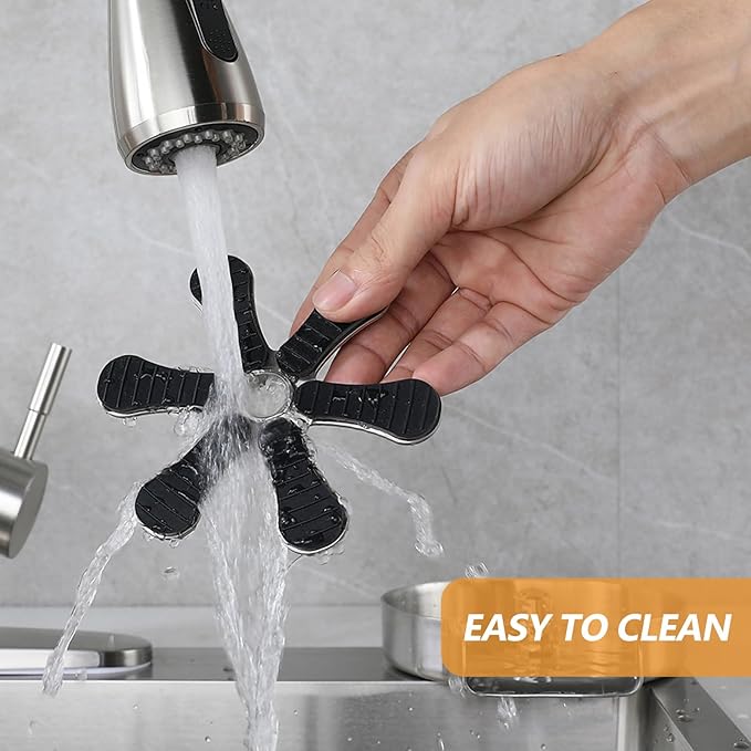 BESTOYARD Automatic Cup Washer for Sink Bar Glass Rinser Kitchen Mug Cleaner with Multi-Angle Spray Head and Easy Press Operation 4.52X4.52X3.14In