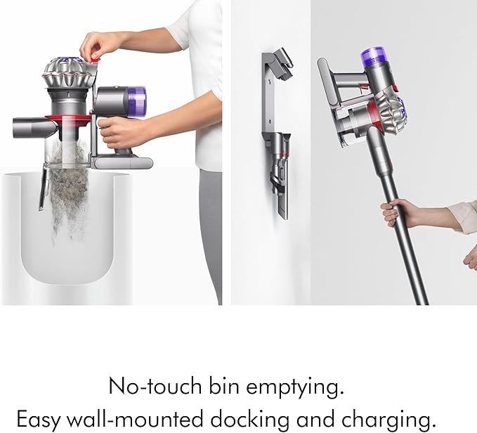 Dyson V8 Plus Cordless Vacuum, Cleans Hard Floors and Carpets, Detangles, Converts to Handheld, 115AW, 2 Power Modes, Up to 40 Minutes¹