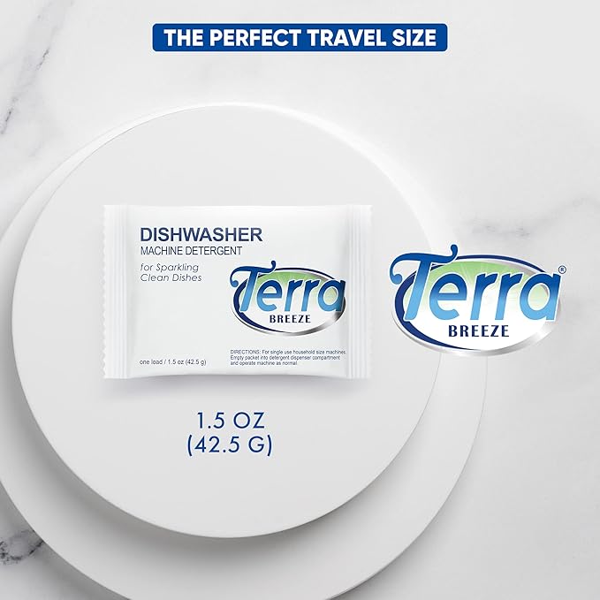 Automatic Dishwasher Detergent Powder - 1.5 oz Packets (200 packs)