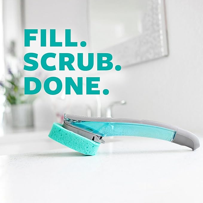 Scotch-Brite Scrub Tub & Shower Wand, Ideal for Bathroom Buildup, Glass Door, Shower and Bath Cleaner, Soap Scum Remover, 1 Wand