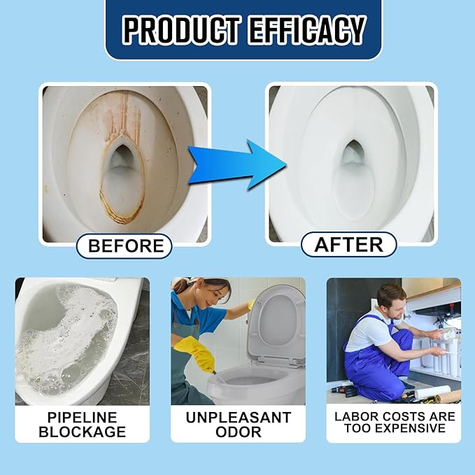 Foam Toilet Cleaner, 2025 NewToilet BowlCleaner, Advanced Toilet Cleaner for Home Bathroom, Powerful Instant Bowl Cleaners for Toilets Squatting Pans