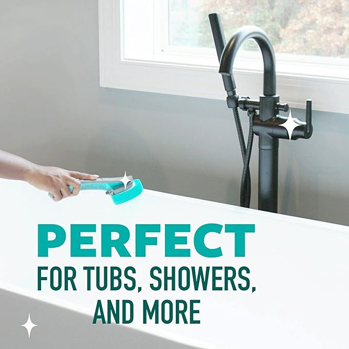 Scotch-Brite Scrub Tub & Shower Wand, Ideal for Bathroom Buildup, Glass Door, Shower and Bath Cleaner, Soap Scum Remover, 1 Wand