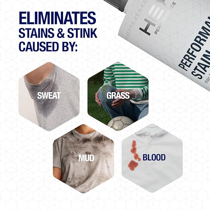 HEX Performance Stain & Stink Remover, Unscented, 22oz - Designed for Activewear, Eco-friendly