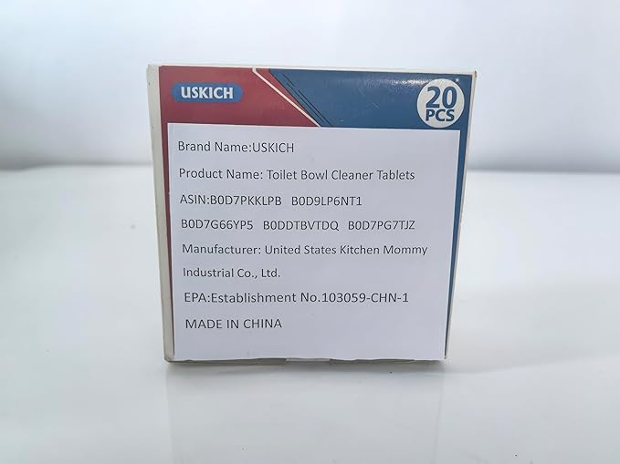 USKICH 80 Pack Toilet Bowl Cleaner Tablets,Blue Automatic Toilet Tank Cleaners, Long-Lasting Household Toilet Cleaners,Toilet flush Cleaning & Deodorizer