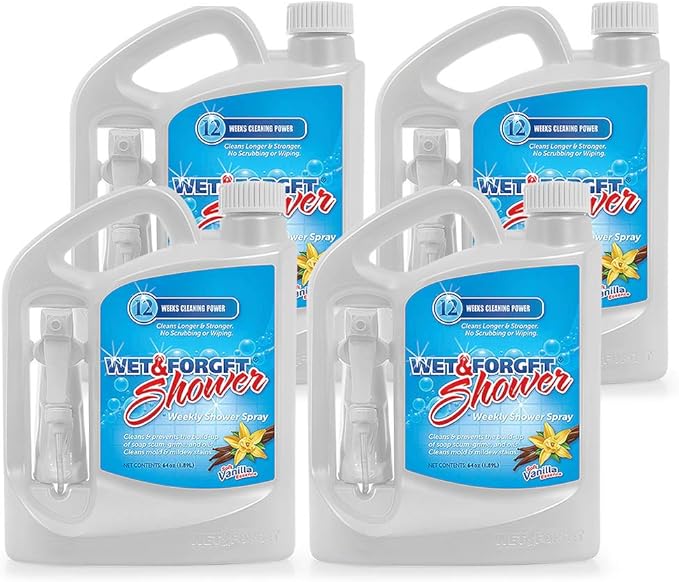 Wet & Forget Weekly Shower Cleaner Spray 64 oz - 4 pack