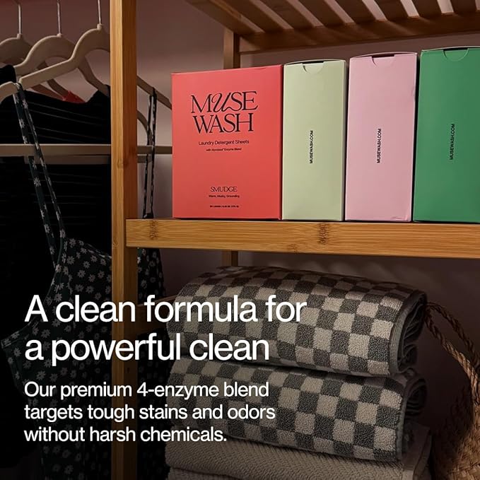 Laundry Detergent Sheets | Enzyme-Powered, Vegan, Paraben-Free | Sensitive Skin | Plastic-Free, Eco-Friendly, Travel-Ready Packaging (100 Loads – 2 Boxes, LULL Unscented)