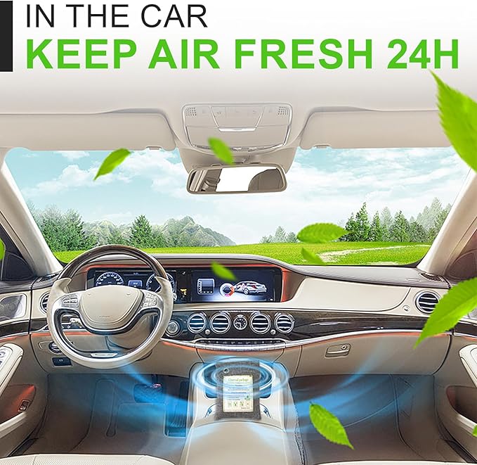 Activated Charcoal Odor Absorber (4x200g Large + 2x75g Small), Bamboo Charcoal Air Purifying Bag, Odor Deodorizer and Eliminator for Cars, Refrigerators, Shoes, Pets, Closets, and More.