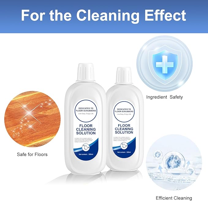 Floor Cleaner Solution Compatible With Tineco Cleaning Solution, The Deodorizing & Cleaning Liquid Suitable With All Wet & Dry Vacuum Mop Cleaner, Deep Cleans Low-Foam Delivers Clog Free,Pet Friendly