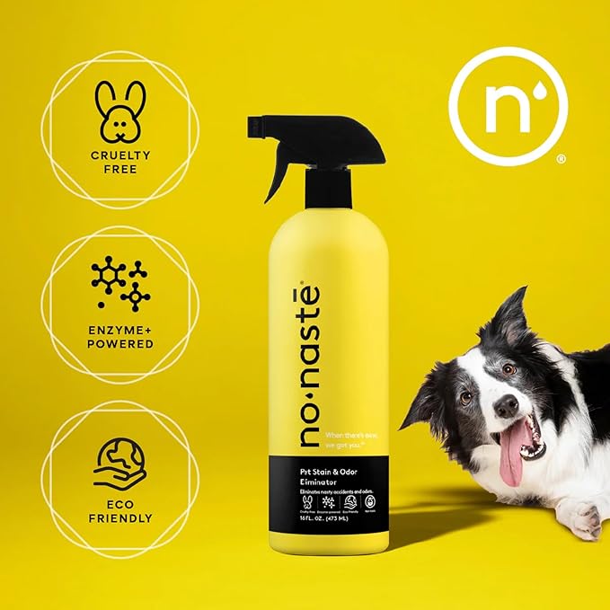 Nonaste Premium Dog Shampoo and Pet Stain & Odor Eliminator Spray (16 Oz, Pack of 2) – USDA Certified Organic Aloe & Oatmeal Dog Shampoo, and Enzyme Cleaner Stain Remover | Dog Wash, Light Fresh Scent