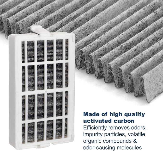 HQRP 5-Pack FreshFlow AIR1 Fridge Air Filter Replacement for Whirlpool W10311524 / 2319308 / W10335147 Activated Carbon Odor Absorber