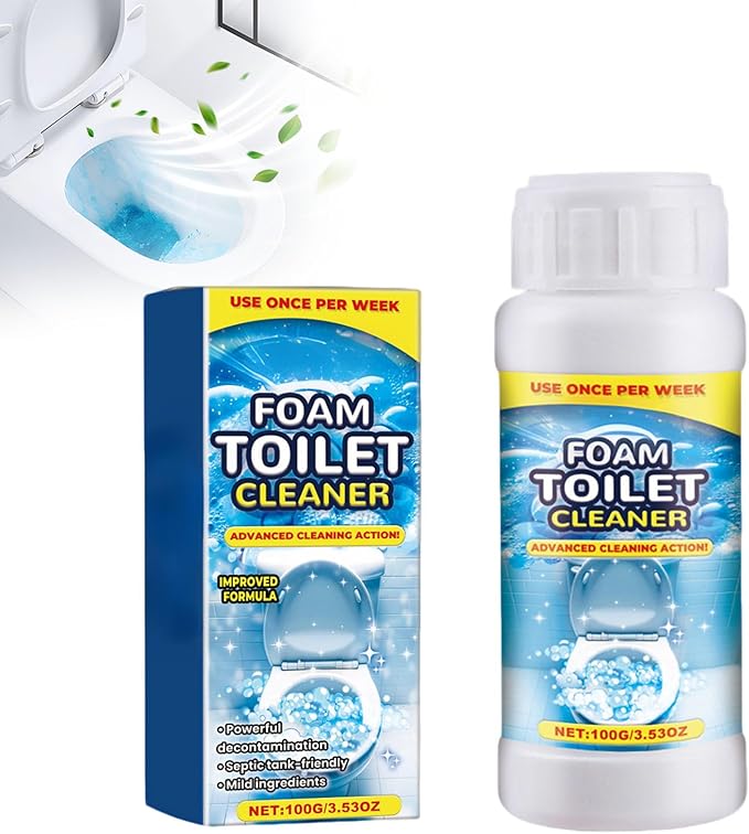 Foam Toilet Cleaner, 2025 Upgrade Toilet Bowl Cleaner, Advanced Bathroom Cleaner for Home, Non-Toxic Toilets Cleaning Powder with Families (1)