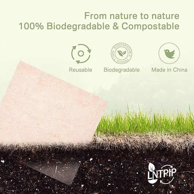 10 Packs of Swedish Dish Cloths for Kitchen Reusable - 100% Biodegradable and Compostable, Food-Grade Safe and Free of Plastic - Dish Rags Suitable for Any Surface (11"*11")