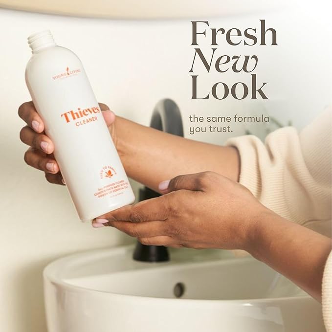 Young Living Thieves Household Cleaner of 14.4 fl.oz. Bottles - Essential Oil-Infused Ultra-Concentrated Formula for Natural Home Care, Non-Toxic Cleaning Bliss - 3 Pack