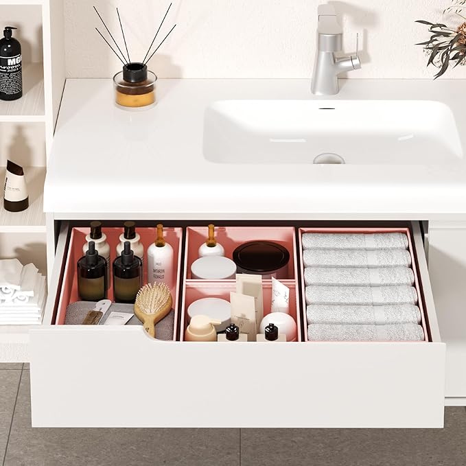 DIMJ Drawer Organizer Clothes Storage - 20 Pack Baby Dresser Organizer for Nursery, Foldable Closet Drawer Organizer Bins for Bedroom Organization, Fabric Storage Dividers for Socks, Underwears, Bras