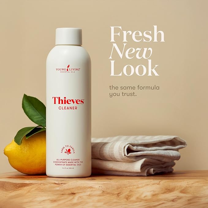 Thieves Household Cleaner | 14.4 oz | Plant-Based Multi-Surface Solution Infused with Essential Oils | Dilute for Floors, Carpets, Glass, Counters, Appliances, and General Home Cleaning