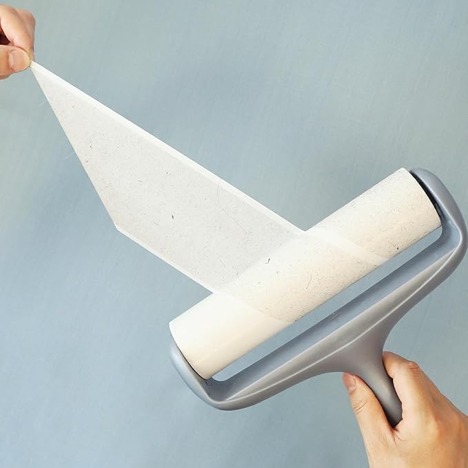 8 inch Large Surface Lint Roller Refills for Scotch-Brite 50% Stickier 8" Wide Lint Roller Replacement Refills for Pet Hair Extra Sticky 60 Sheets per Refill Pack of 6 Total 360 Sheets