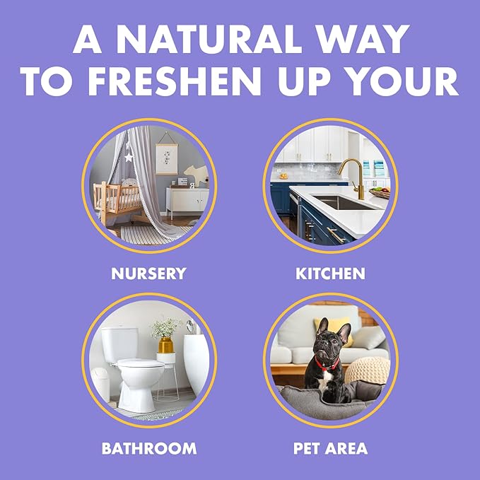 Gonzo Odor Air Magnet Max Gel Odor Eliminator (2 PACK) For Car, Closet, Trash & Pet Areas, Smoke Odors - Lavender and Linen Scent, 14 oz Jars, Blue