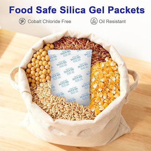 Large Desiccant Packs, 5 Packs 600 Gram Silica Gel Packets Reusable, Dehumidifier Packs for Car Desiccant, Large Moisture Absorbers for Car, Safe, 3D Filaments, Basement Garage