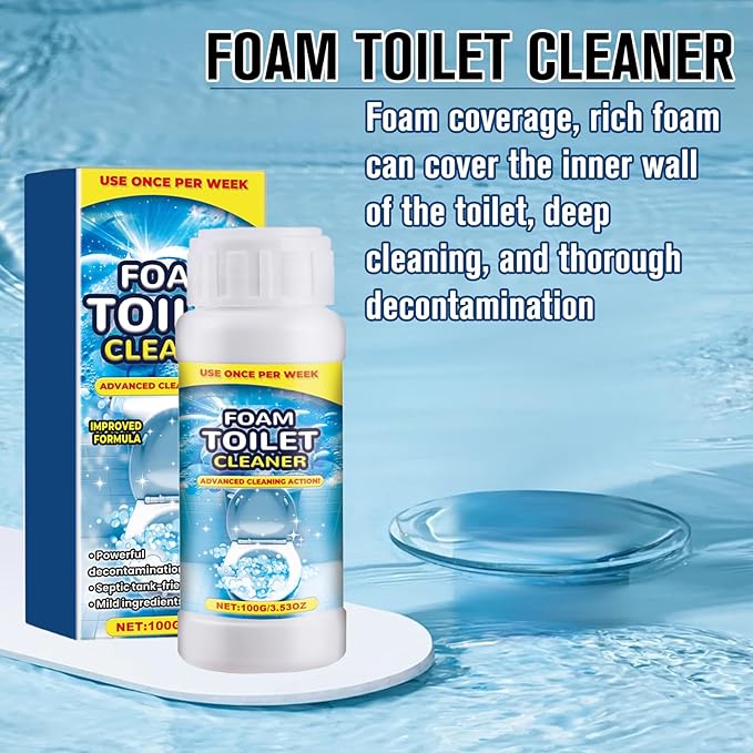 2PCS Foam Toilet Cleaner,New Powerful Foaming Toilet Bowl Cleaner,Foaming Bathroom Cleaner for Home,Instant Powerful Cleaner for Toilets Squatting Pans