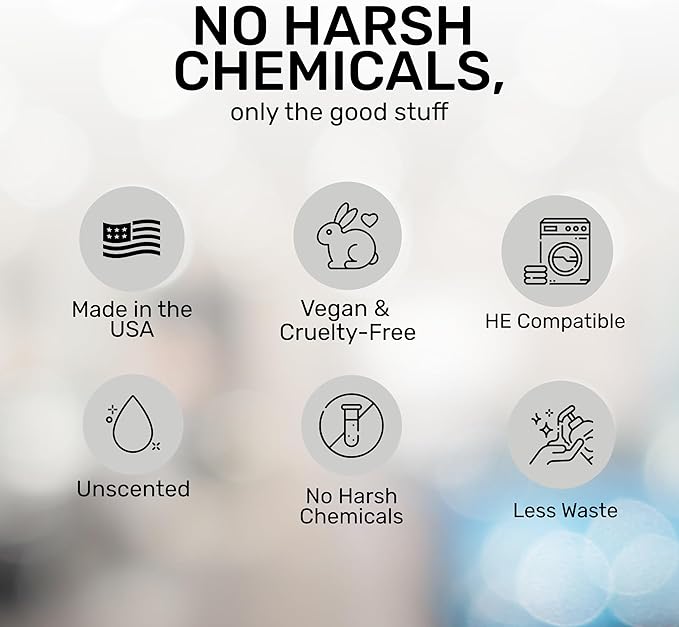 FREY Classic Laundry Bundle – Concentrated Liquid Detergent (Up to 50 Loads) + Dryer Sheets (30 Sheets) – Plant-Derived Formulation, HE Compatible (Fragrance Free)