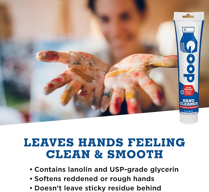 GOOP Original Multi-Purpose Waterless Hand Cleaner and Stain Remover - 5 oz Tube (Pack of 2)