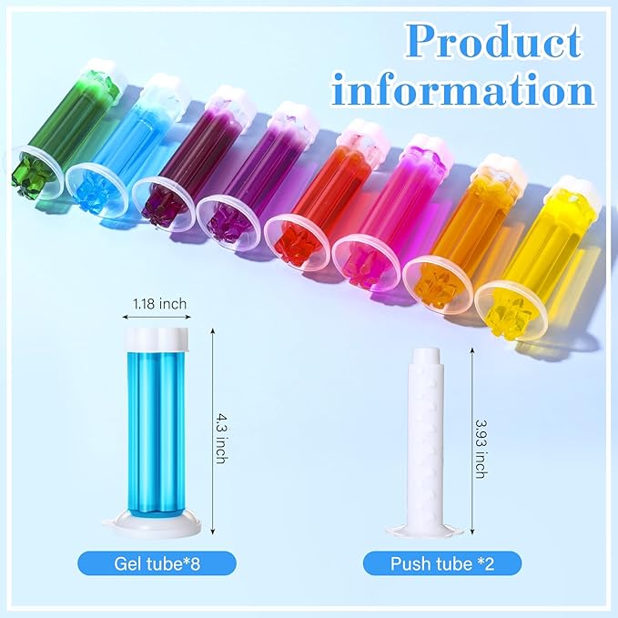 16 Pcs Toilet Gels 224 Count 8 Kinds Flower Stamp Bowl Gel Scent Toilet Stain Removal Cleaner Air Freshener Flower Stamps Pack for Bathtubs Bathroom