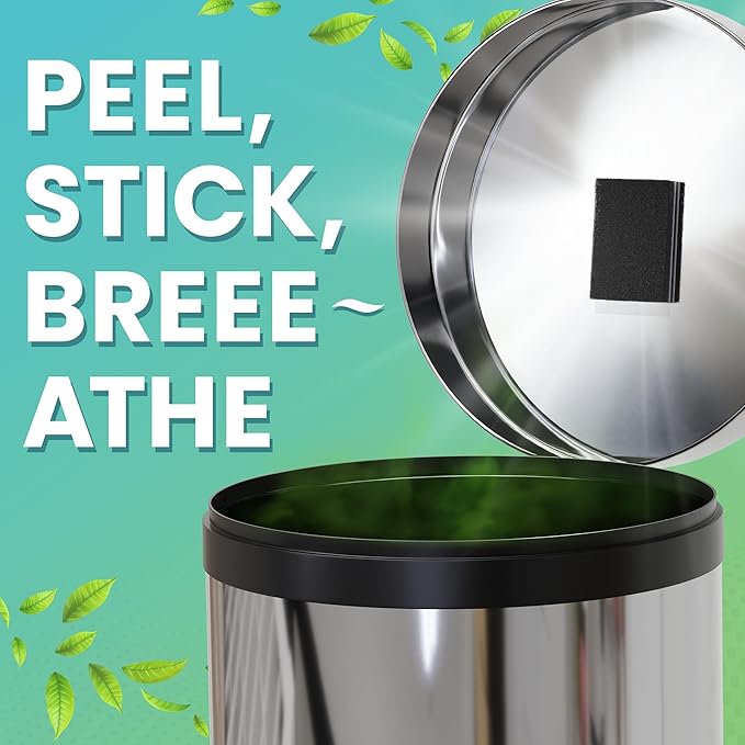 Trash Can Deodorizer Odor Eliminator - Garbage Can & Diaper Pail Deodorizer compatible with Dekor Munchkin Ubbi Diaper Genie, Odor Absorber Natural Activated Carbon Unscented Fragrance Free, 2 Pack