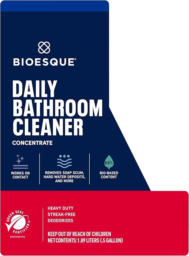 Bioesque Bathroom Cleaner Concentrate, 64 Fluid Ounce (Pack of 4)