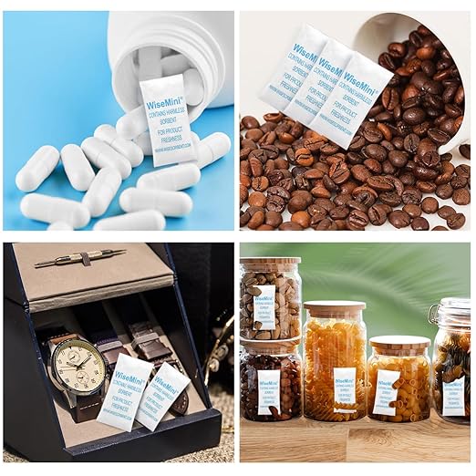 0.25 Gram 600 Pack Silica Gel Packets, Dessicant Packets, Silica Gel Packs, Moisture Absorbers for Food Storage, Food Safe Desiccant Dehumidifiers