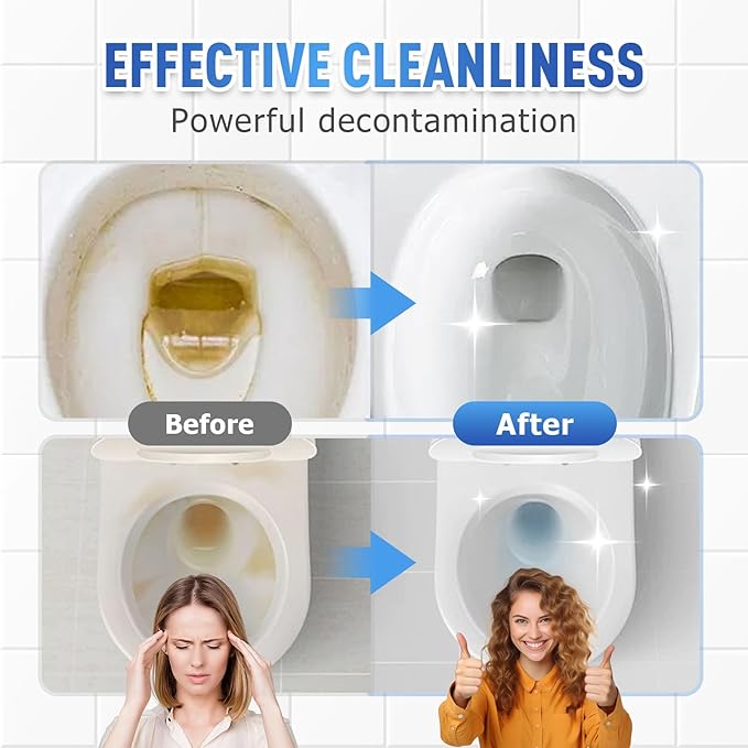 Foam Toilet Cleaner, 2025 Upgrade Toilet Bowl Cleaner, Advanced Bathroom Cleaner for Home, Non-Toxic Toilets Cleaning Powder with Families (3)