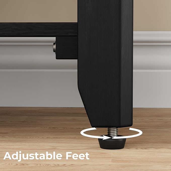 Shoe Rack Bench with Flip-Top Storage, Solid Wood Entryway Bench with Cushion, Adjustable Shelf, for Hallway, Mudroom, Closet – Black, 39.4"