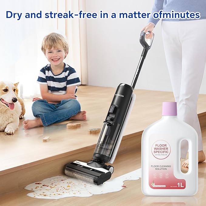 Fresh Floral Fragrance Deodorizing Solution Refill, Compatible for Tineco Cleaning Solution, Residue & Streak Free, Suitable for All Robot Vacuum Cleaners and Wireless Wet Dry Dual-Use Vacuum Cleaners