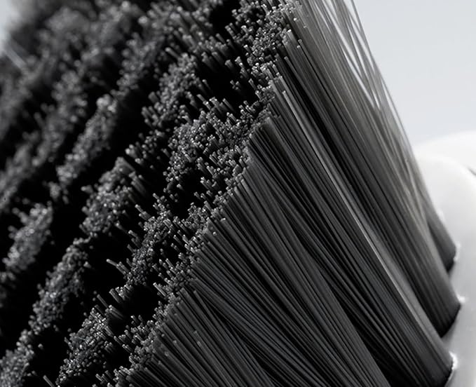 Dish Brush with Handle, Kitchen Scrub Brushes for Cleaning, Dish Scrubber with Nylon bristles for Sink, Pots, Pans(4Pack Black Nylon bristles)