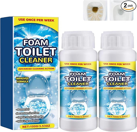 Foam Toilet Cleaner,New Powerful Toilet Bowl Cleaner,Advanced Bathroom Cleaner for Home,Powerful Instant Bowl Cleaners for Toilets Squatting Pans
